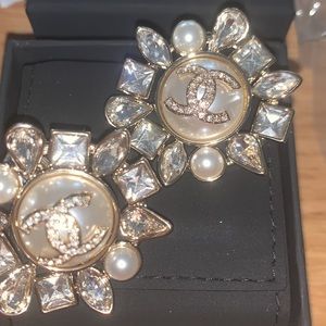 Authentic Chanel JLO Statement Earrings